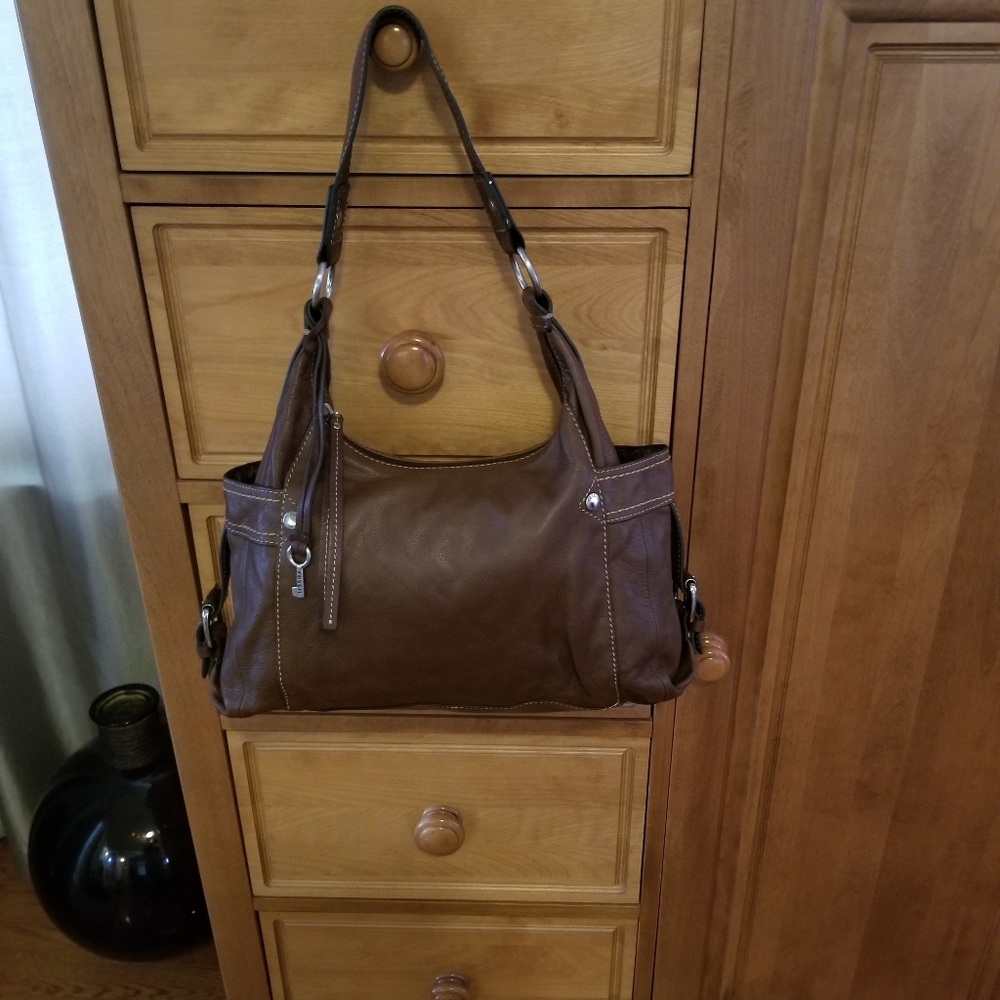 Brown leather Fossil Handbag